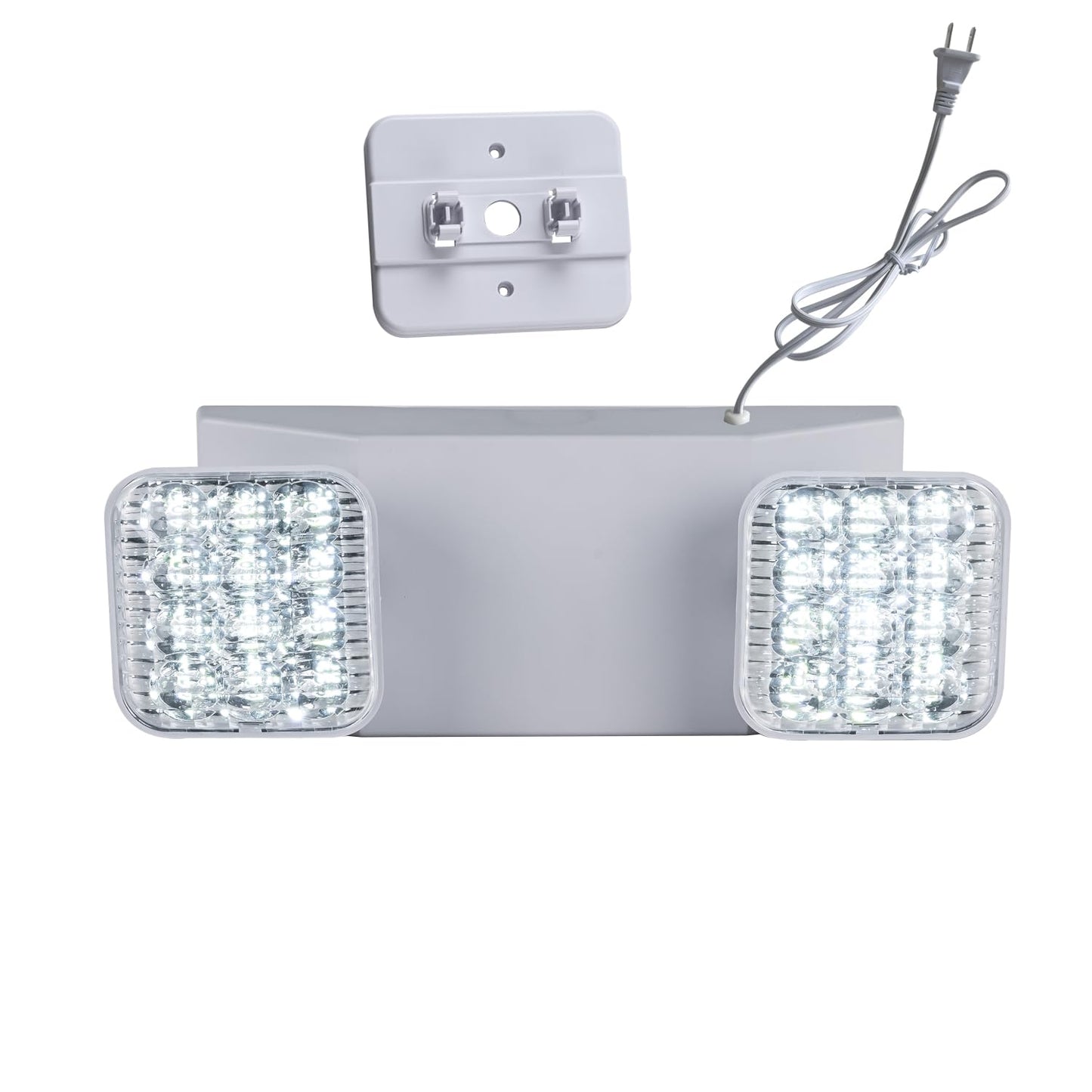 Apmeetlux LED Emergency Lights with Plug in Cord for Business Home Power Failure,300lm 4Hours Emergency Exit Lighting Fixtures w