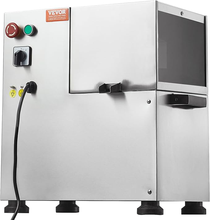 VEVOR Electric Sugar Cane Juicer, 800W Sugarcane Juicer Machine with 661LBS/H High Output, 4 Stainless Steel Roller, Auto Roller Pressure Adjustment Sugarcane Juice Press Extractor for Home/Commercial