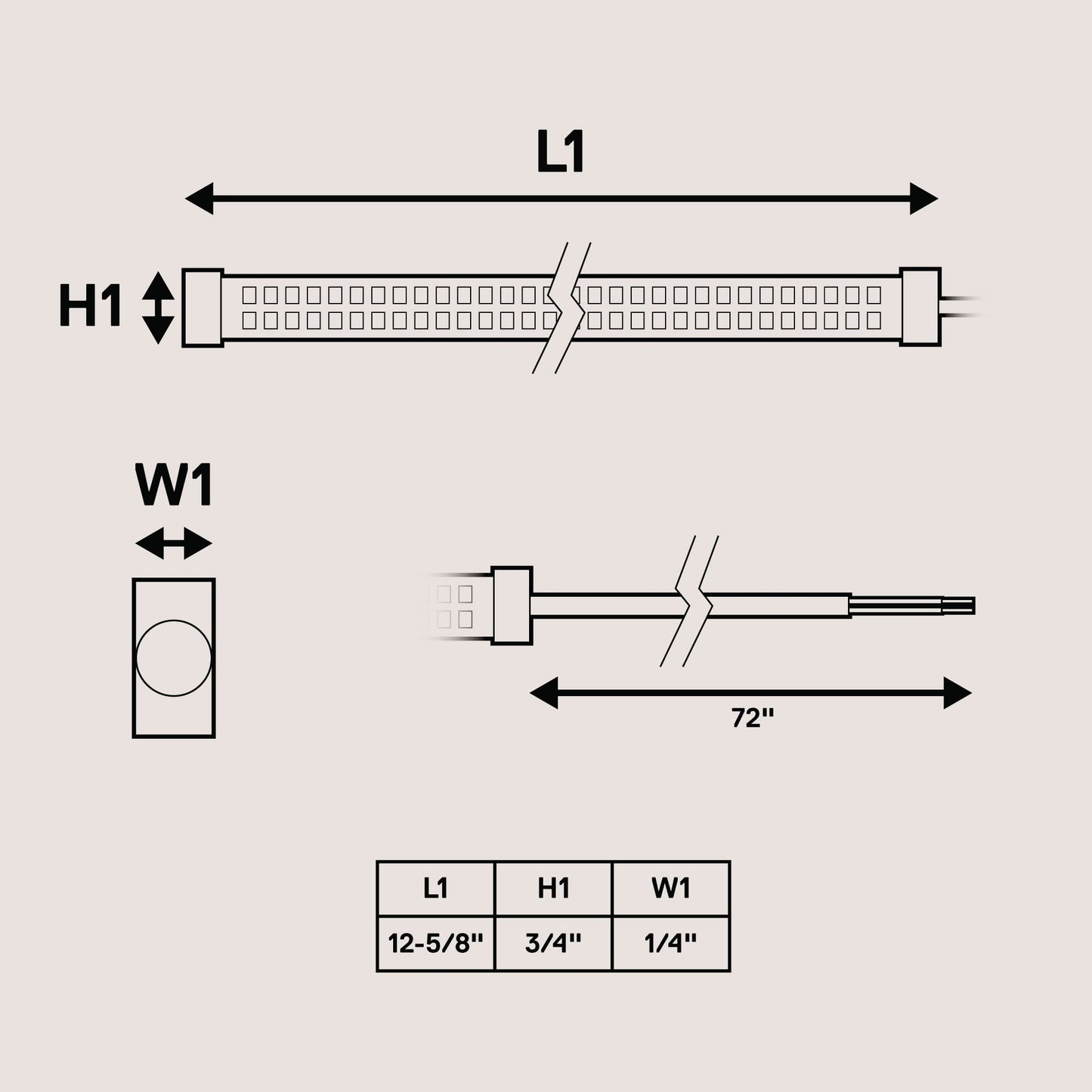 ONLINE LED STORE TRUE MODS Marine Navigation Light Strips, Dual-Row, IP68 Waterproof, Silicone, Model SIL0010, 66/132 LEDs