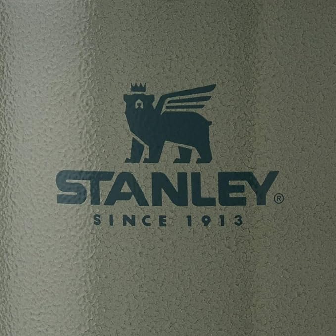 Stanley Classic Stay-Hot French Press Coffee Maker 48 oz | 5 Minute Brew, 4 Hours Hot | Mesh Filter for Coffee Grounds | Insulated Stainless Steel French Press | BPA-Free | Hammertone Green