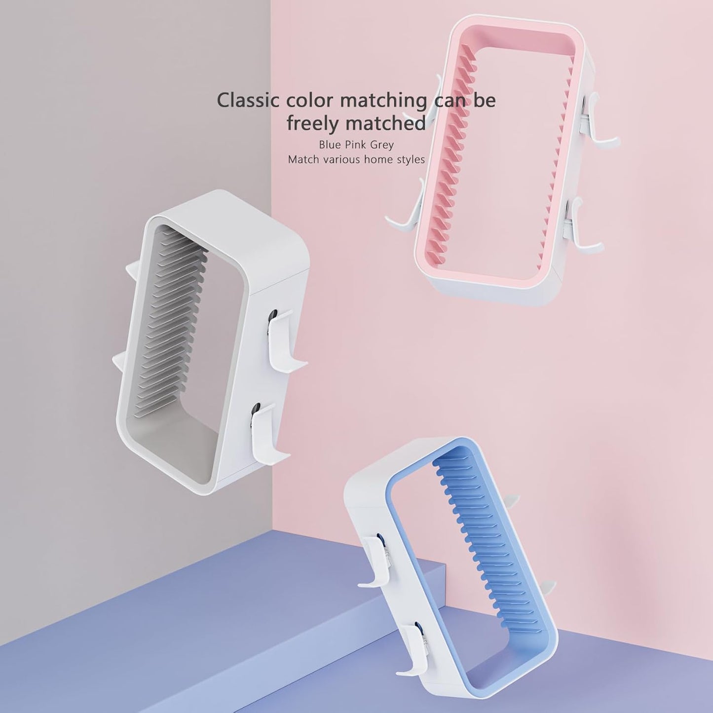 wigmoa OYO-1 15.8INCH Game Storage Tower Compatible with PS5/ Xbox Series S & X/Switch, Universal Video Discs Organizer 18 PCS with 4 Controller Holder, Game Disk Box Stand (White/Gray)