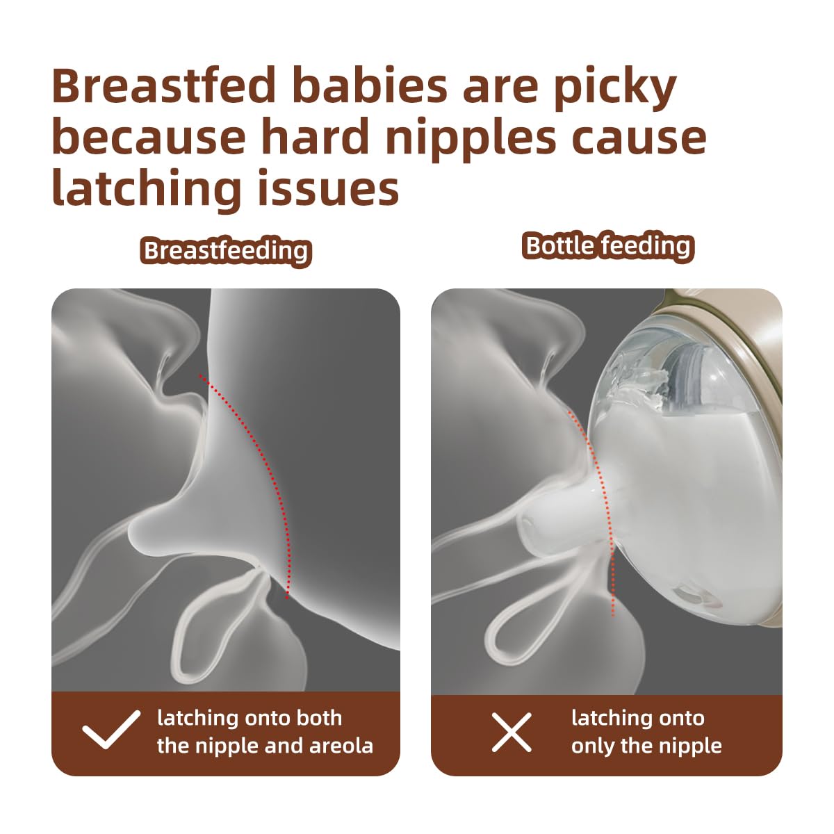 Thyseed PPSU Natural Breast-Like Bottle with Nipple(10 Months+),10oz,2pack
