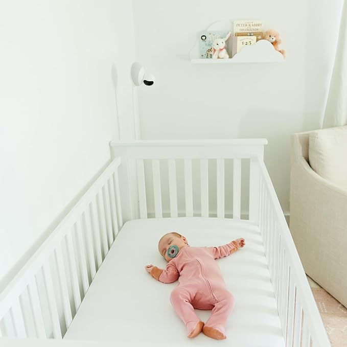 Nanobebe Active Baby Pacifiers 4-36 Months - Orthodontic, Lightweight and Vented, Curves Comfortably with Face Contour, 100% Silicone - BPA Free, Perfect Baby Registry Gift 4pk, White/Pink