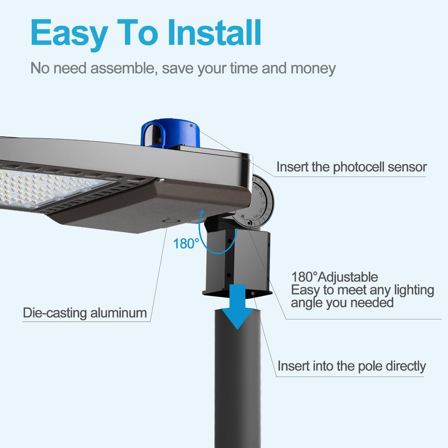Lightdot 2Pack 600W Parking Lot Lighting 90000Lm(150Lm/W) 5000K Led Pole Lights Outdoor With Dusk To Dawn Etl Ip65 Led Parking Lot Lights Outdoor Pole Mount- 7Yrs Warranty