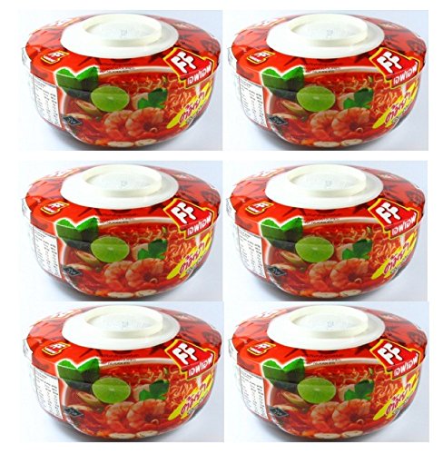 FF Instant Noodle Bowl, Tom-Yum Flavor, 2.30 Ounces, 6-Pack