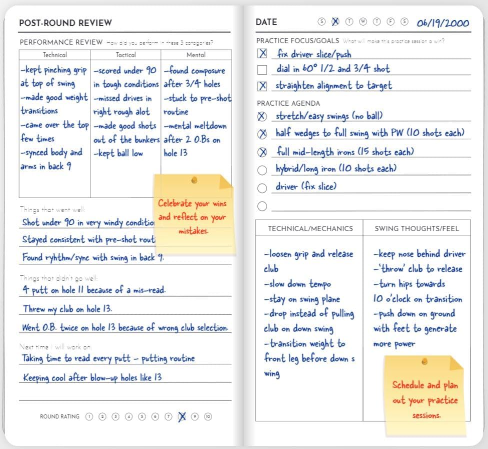 The Golf Performance Journal | Golf Journal | Golf Log | Journal 18