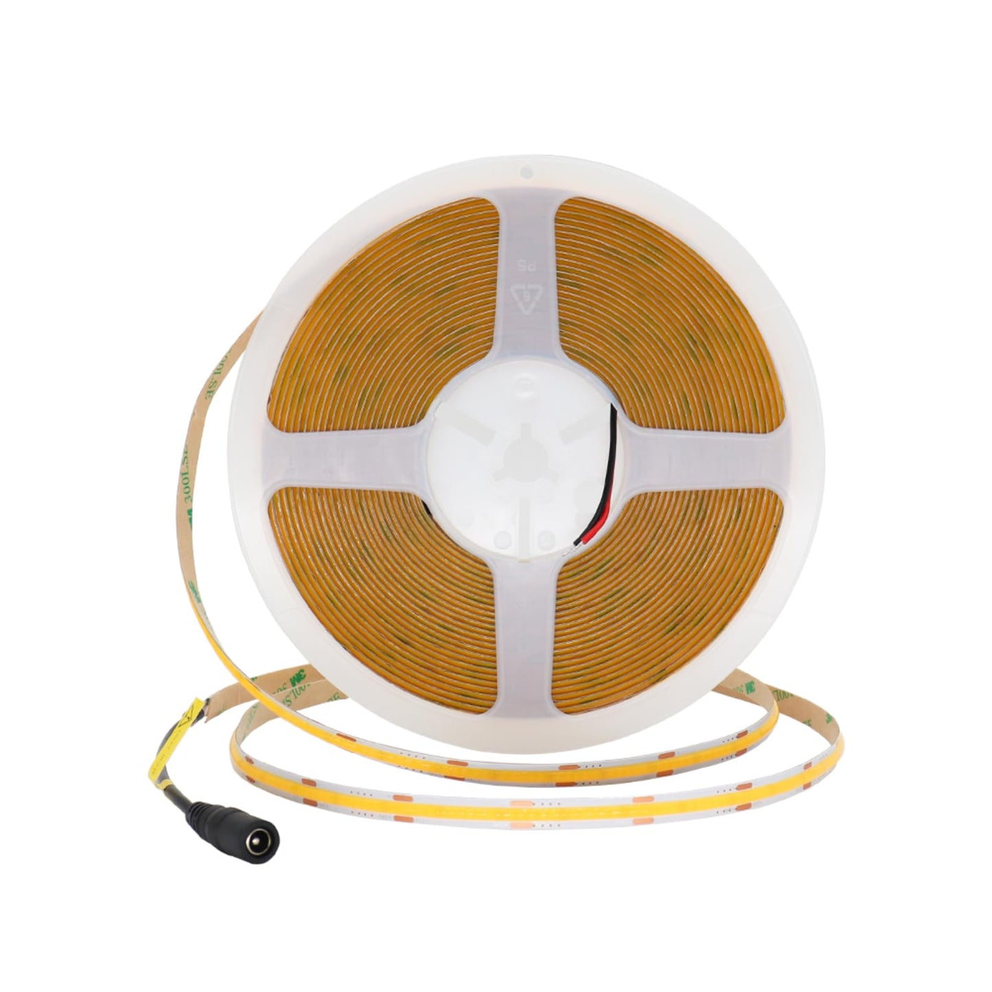 Maliigaza 32.8Ft Cob Led Strip Light 24V 3000K Ra90+ Flexible High Bright Dimmable Led Tape 8Mm Width Strip Light With 3840 Leds For Home Indoor Lighting Decor (Without Power Supply Or Adapter)