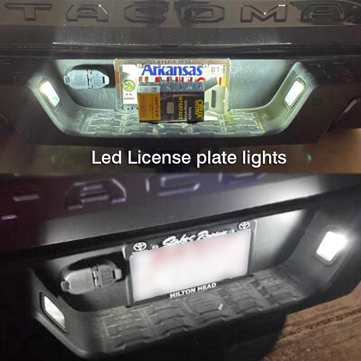 iBrightstar LED Bulbs Kit for Toyota Tacoma 2005-2021 - Interior, Vanity, License Plate, Backup Lights - Xenon White