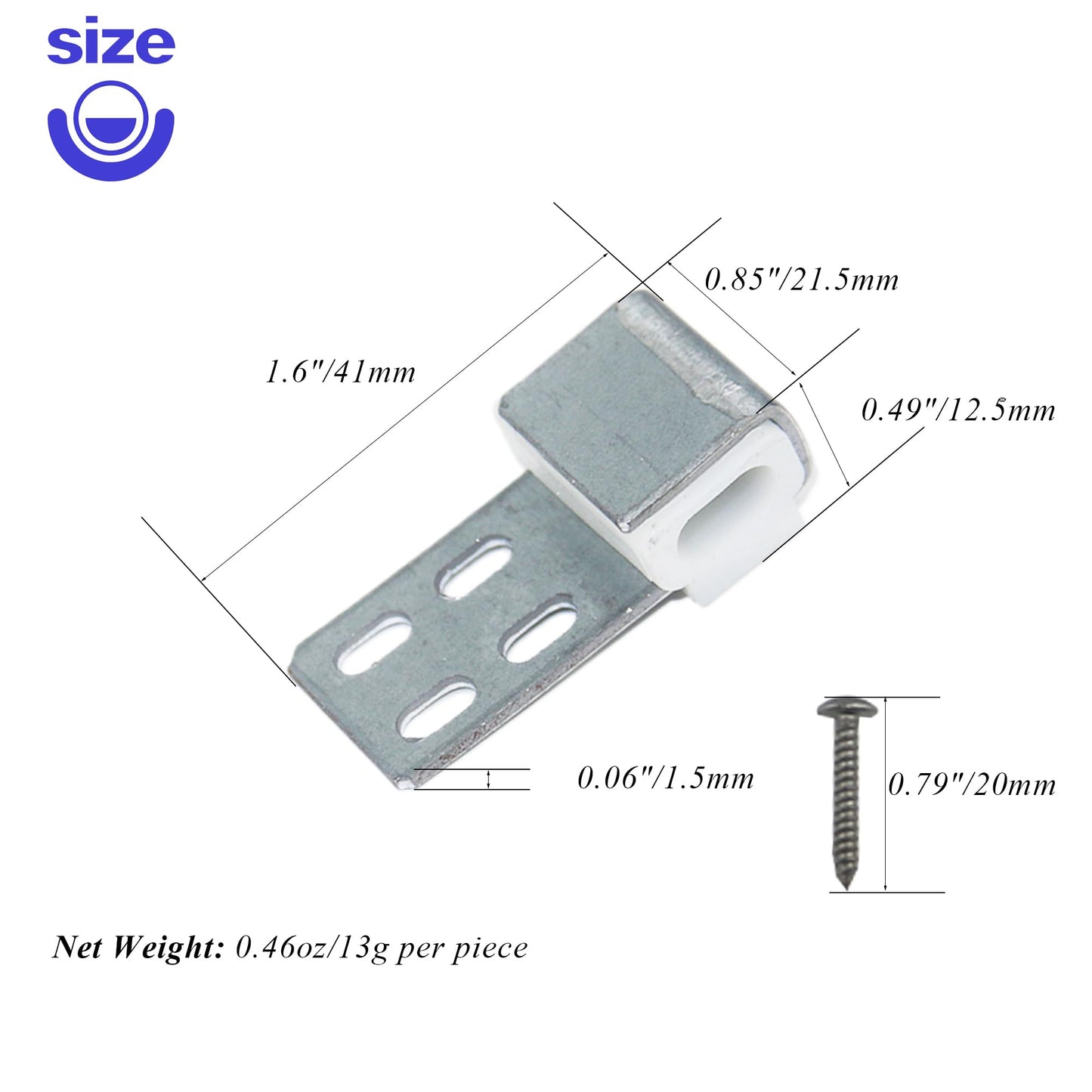 LXLVOUEG 10 PCS Couch Spring Clips Furniture Upholstery Spring Clips Repair Kit, Ek Clips S Clips Spring Clips for Chair Couch Sofa Replacement Parts(Included 40 Screws), 4 Holes, 15.7"x8.6"