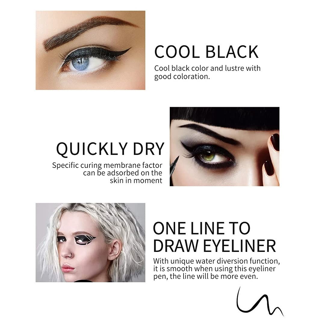 Kaely 6Pcs Glitter Gel Eyeliner Pencil Set for Women, Color Eye Liner Waterproof Smudge Proof with Sharpener, High Pigmented Eye