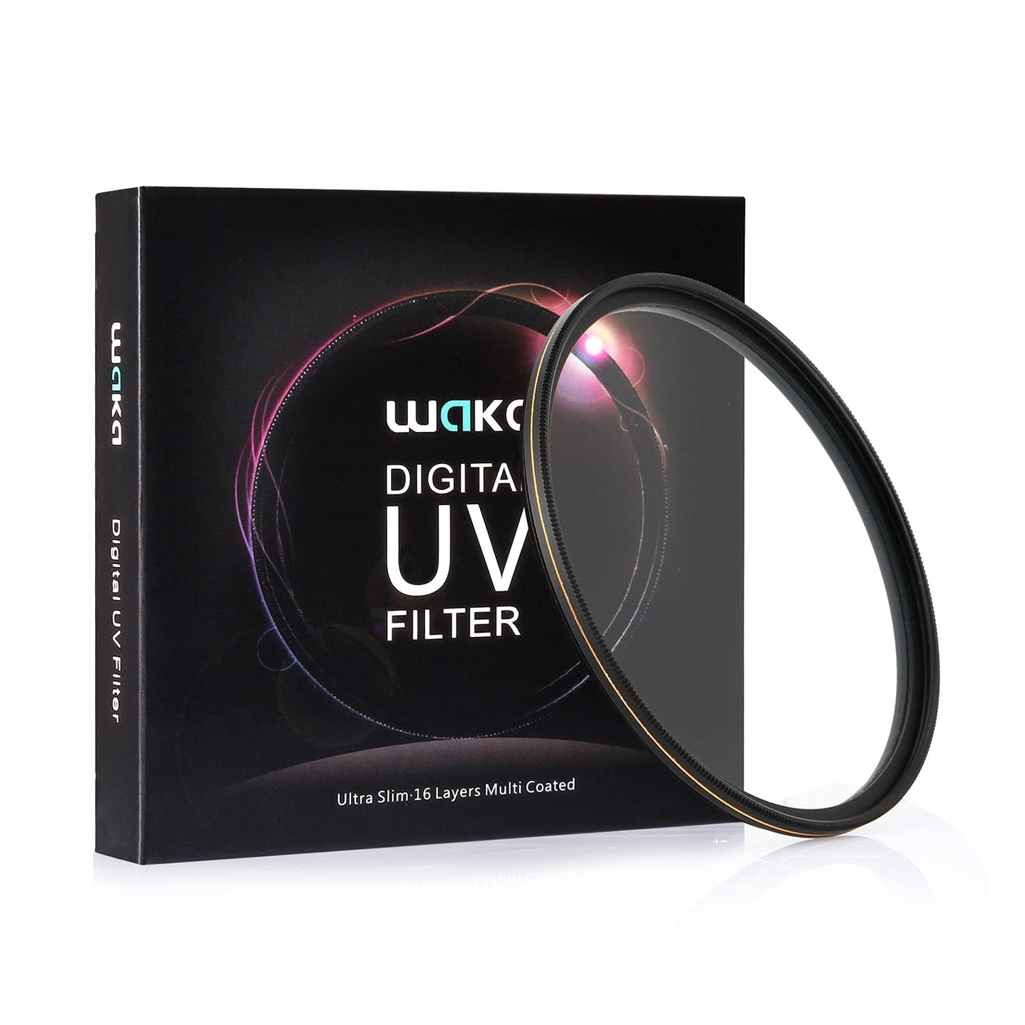 waka 55mm MC UV Filter - Ultra Slim 16 Layers Multi Coated Ultraviolet Protection Lens Filter for Canon Nikon Sony DSLR Camera Lens-New