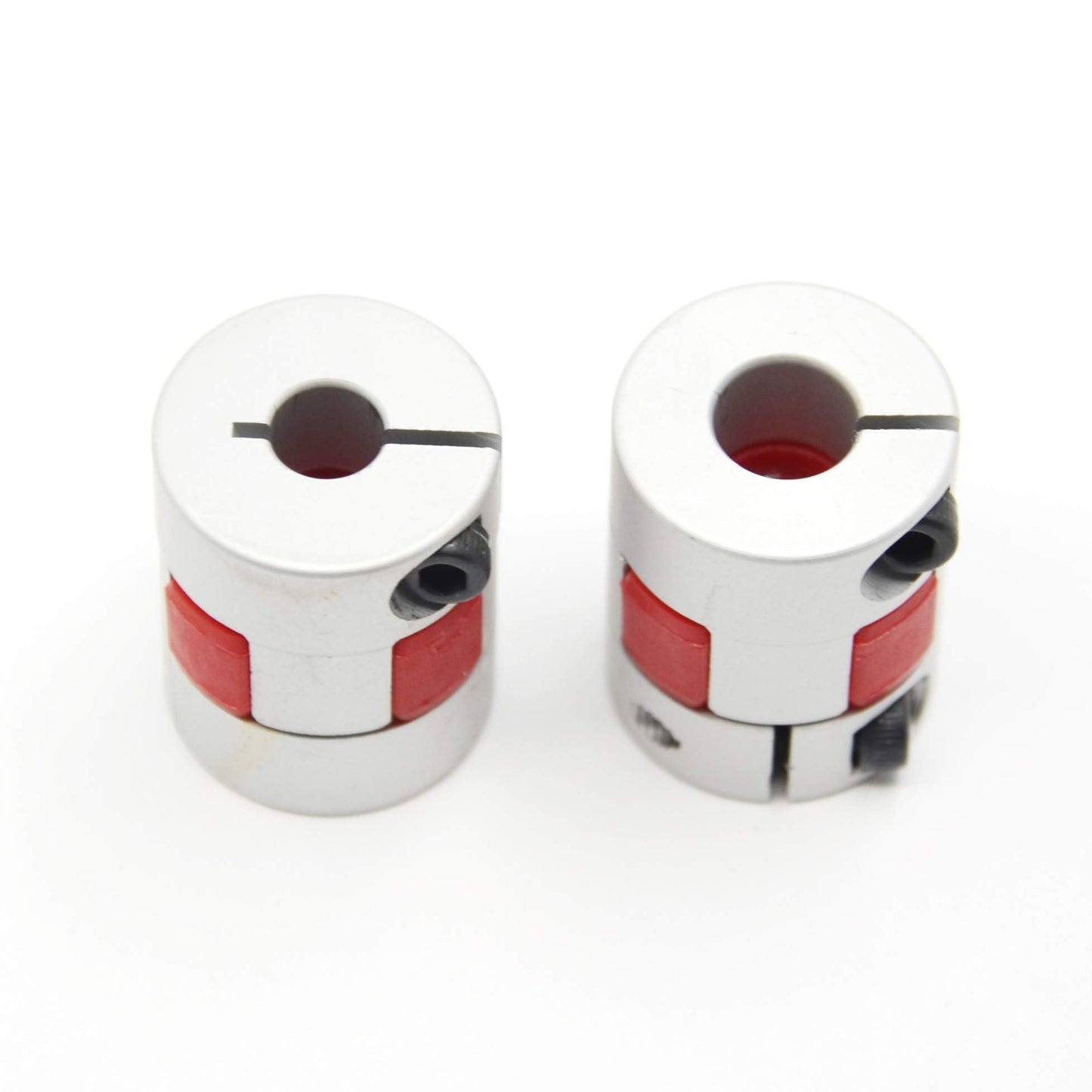 Befenybay 2Pcs 6.35Mm To 8Mm Aluminium Plum Flexible Shaft Coupling D20 L25 6.35X8Mm Connector Flexible Coupler For 3D Printer C