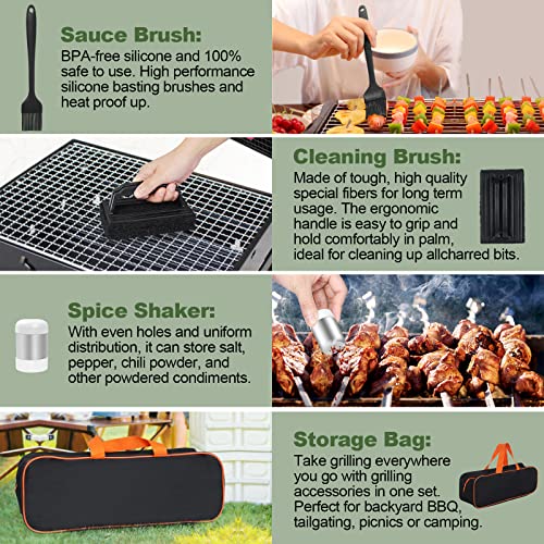 35PCS Griddle Accessories Kit, Flat Top Grill Accessories Set for Blackstone and Camp Chef, Grill Spatula Set with Enlarge...