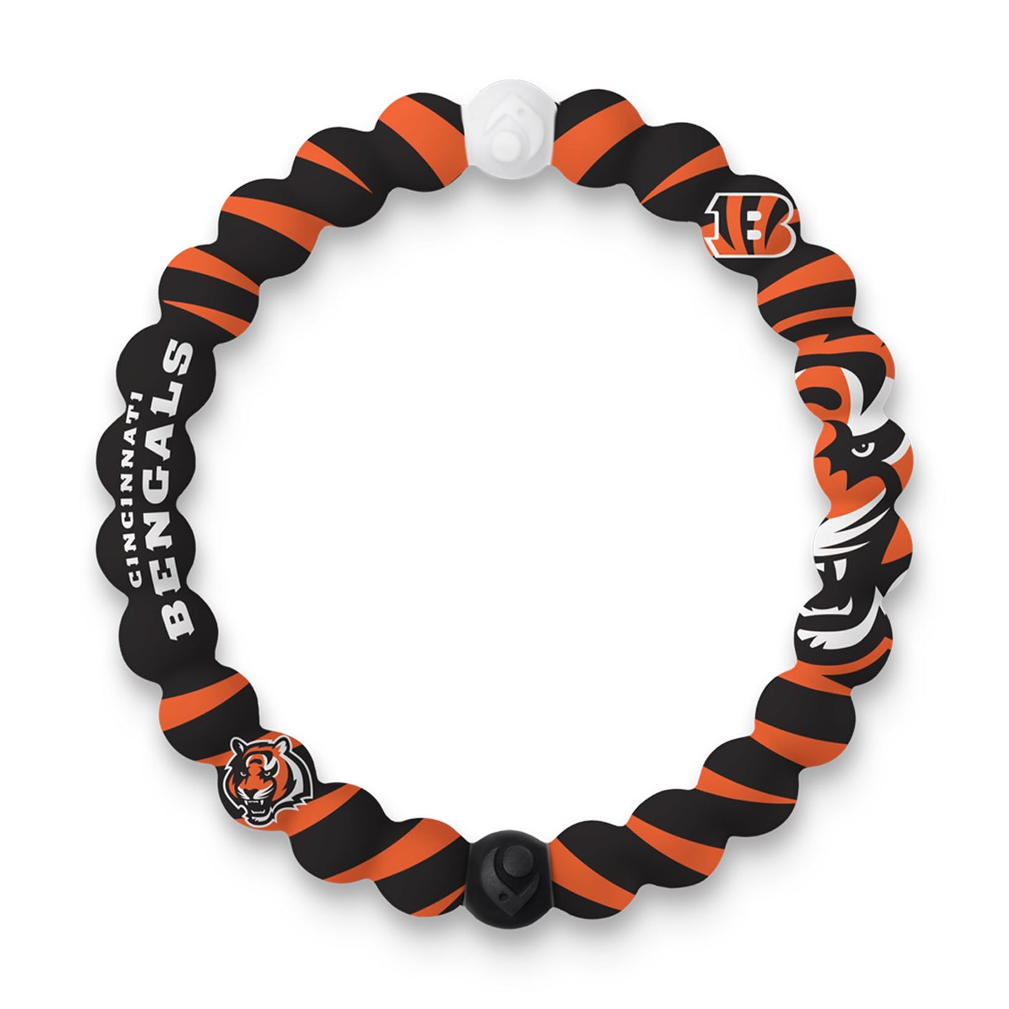 Lokai NFL Football Collection Silicone Beaded Bracelet, Cincinnati Bengals Home Field (Small) - Beaded Bracelet for Women & Men,