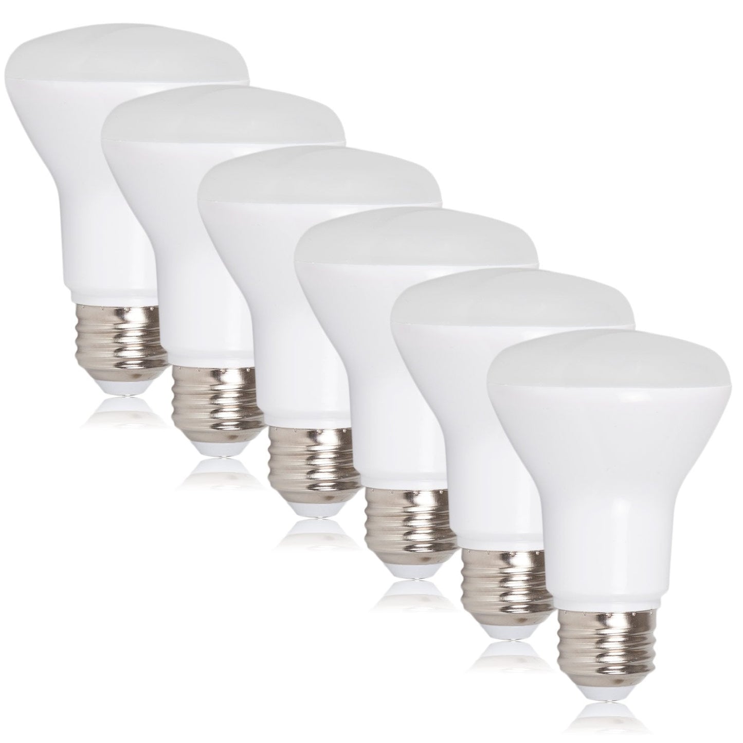 Maxxima Led Br20 Bulbs, 7W Dimmable Warm White 3000K, 600 Lumens, E26 Base, 6 Pack