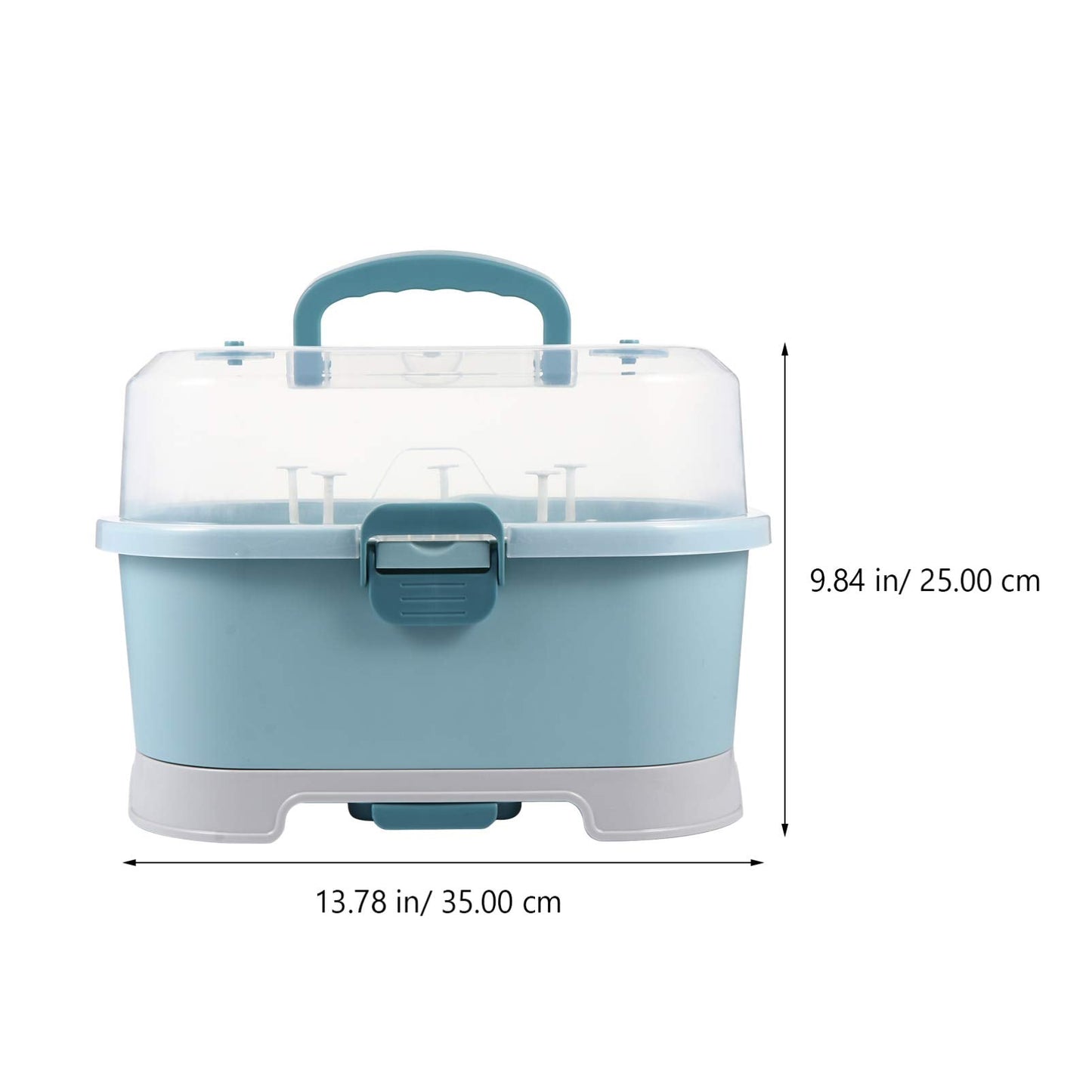 Baby Bottle Dryer 1Pc Portable Baby Bottle Drying Rack Storage Box Bottle Storage Box Organizer Case Portable Feeding Bottle Kitchen Cabinet for Home Travel Drainer