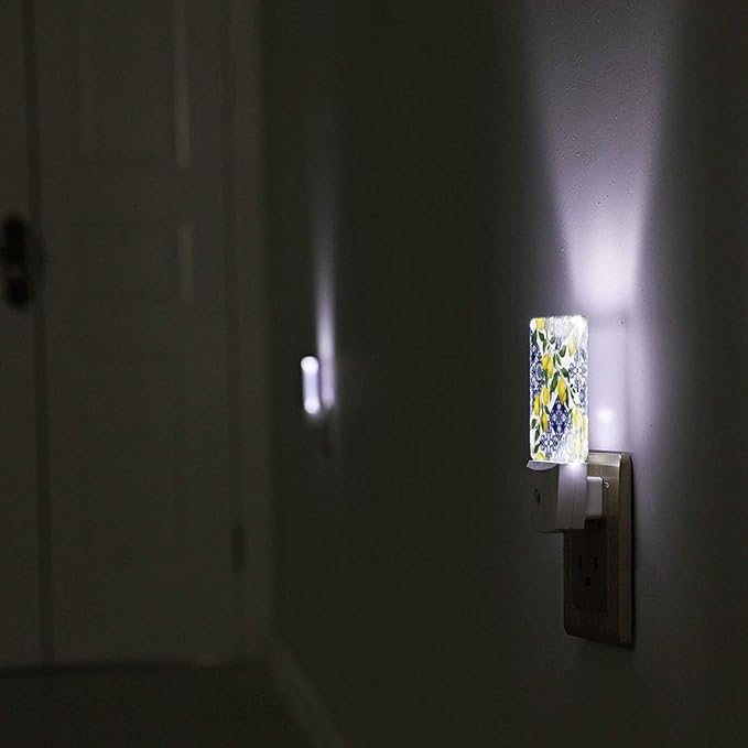 Led Night Light, Lemon Decorative Plug in Nightlights,with Smart Auto Dusk to Dawn Night Light for Bedroom, Kitchen, Nursery, Bathroom
