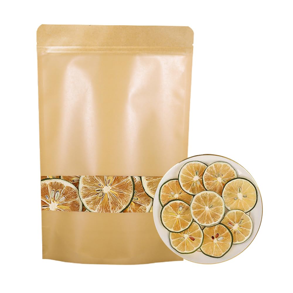 Dried Lime Slices 17.6oz/500g Dehydrated Lime For Cocktails Cake Decoration Cocktail Decoration Table Flowers Candle Crafts No Additives No Sugar Added (17.6 oz)