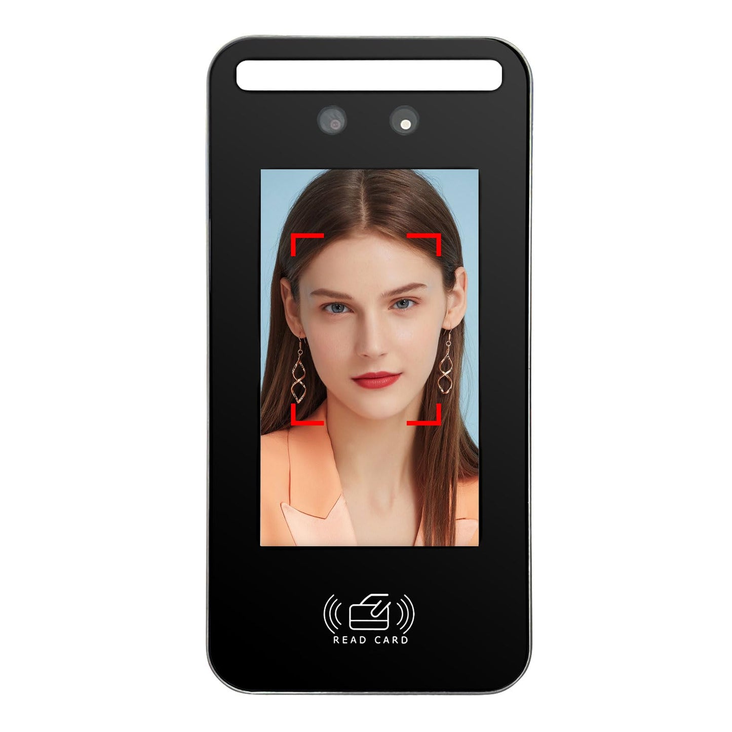 Facial Recognition Access Control System Kit w/5" Screen & 1.3MP Camera, 600lbs Magnetic Lock, Keypad/RFID Entry, AC110V-DC12V Power & Infrared Switch for Home/Business (J60-600LBS Face ID Kit)