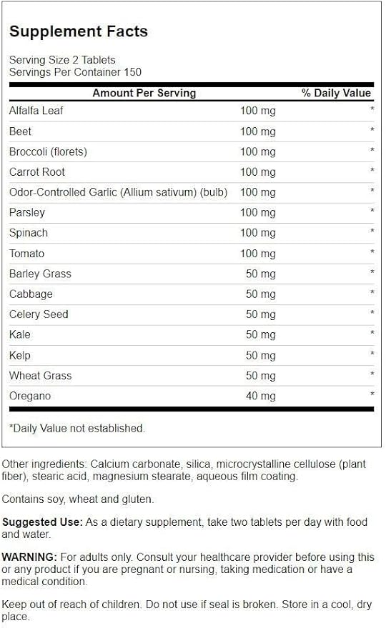 Swanson Veggies4Life 300 Tabs