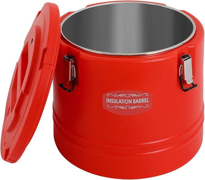 Insulated Soup Container 7.9 Gallon Commercial Food Warmer for Hot&Cold Food, Hot Box for Catering, Food Cooler Soup Carrier for Restaurant, Canteen 6H Insulation Time