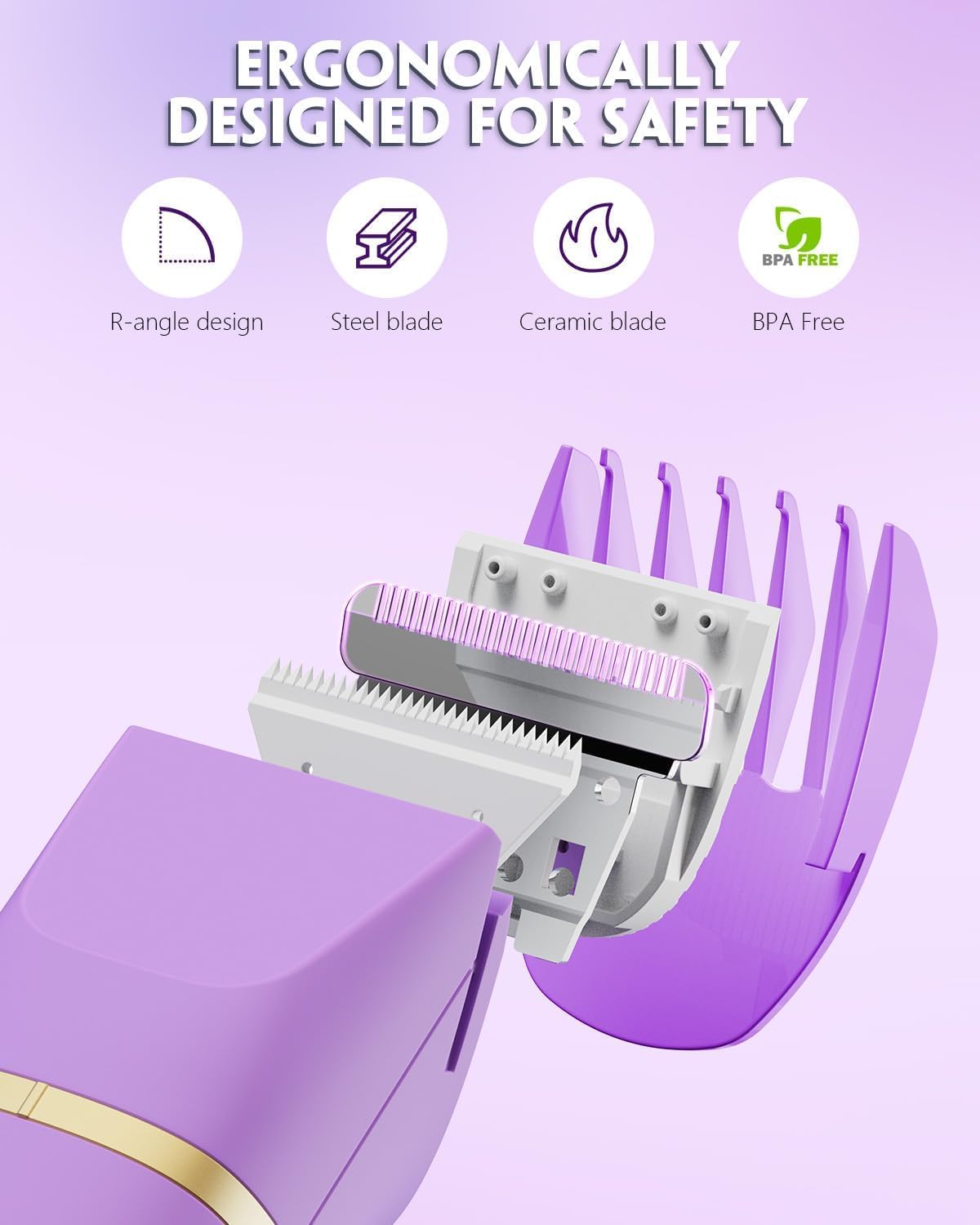 Bikini Trimmer for Women - Tiovara Cordless Electric Razors, Painless Electric Shaver IPX7 Waterproof Pubic Hair Removal with US