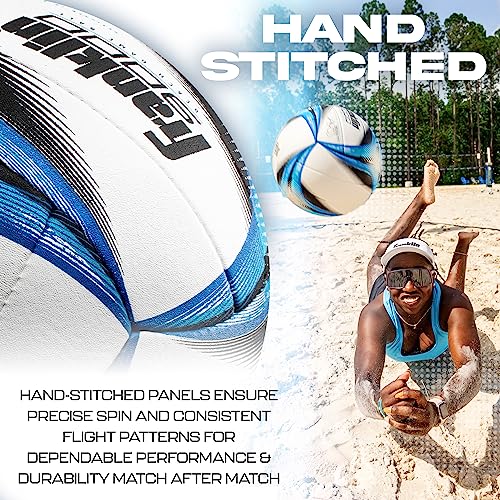 Franklin Sports Pro Beach Volleyball Ball - Kerri Walsh Jennings 9000 Beach Game Sand + Outdoor Volleyball - Competition B...