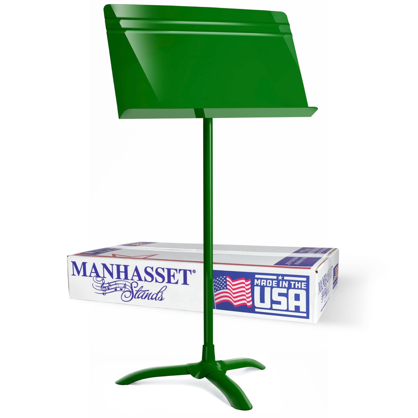 Manhasset Music Stand For Sheet Music - 48 Symphony Model - 4801GRN - Long Lasting, Durable Manhasset Stand - Adjustable Height