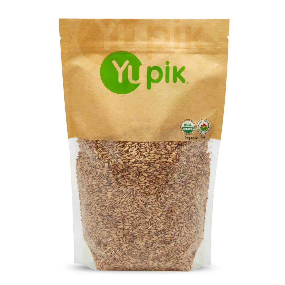 Yupik Organic Whole Oat Groats,2.2 lb (35.2 oz), Non-GMO, Vegan, Kosher, Raw, Whole Grain Oats, Salt-Free, Nutty Flavor, Good So