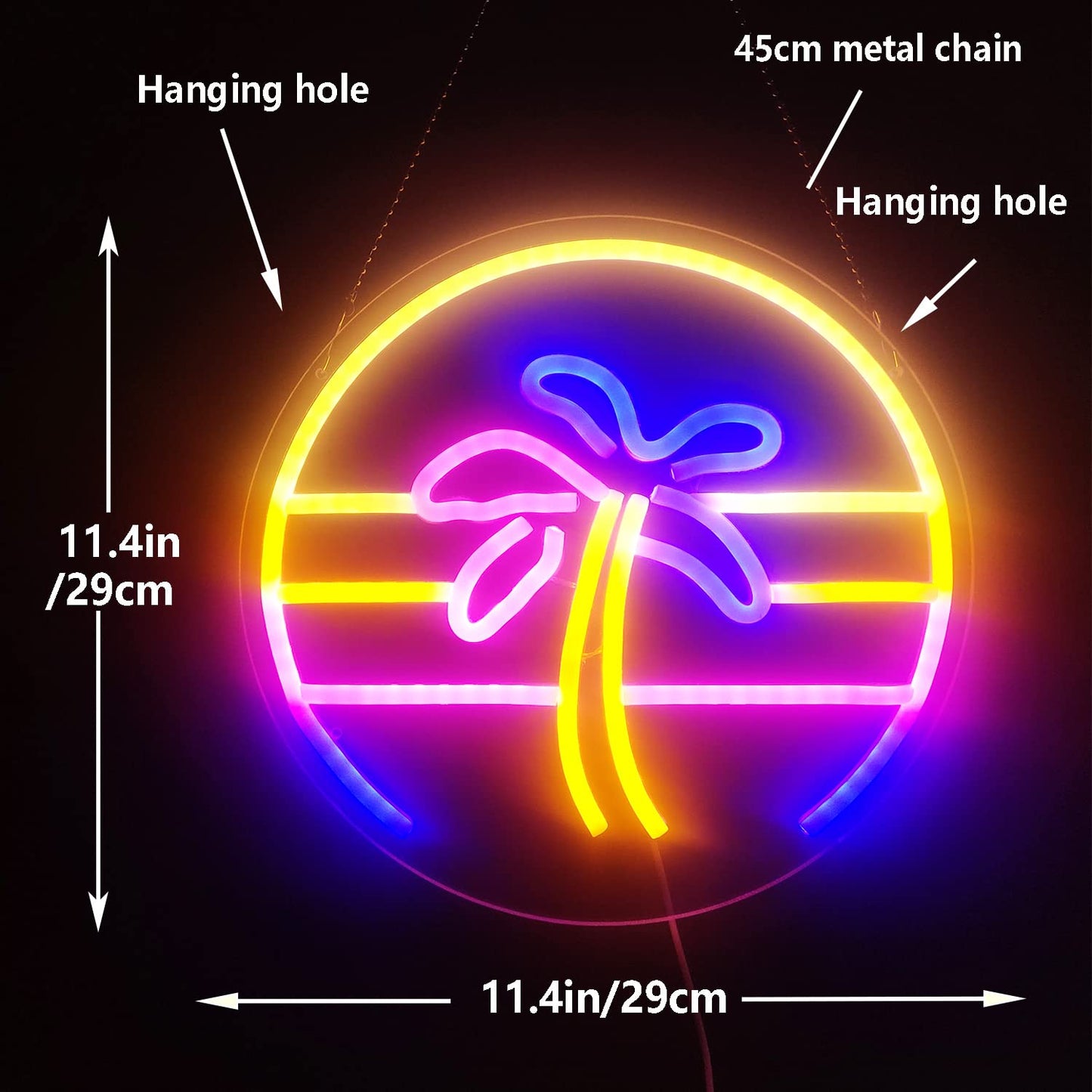 GMMLLG Neon Sign - Dimmable Tropical Coconut Palm Tree - Strong Transparent Acrylic - 12inx12in - Aesthetic Wall Decor