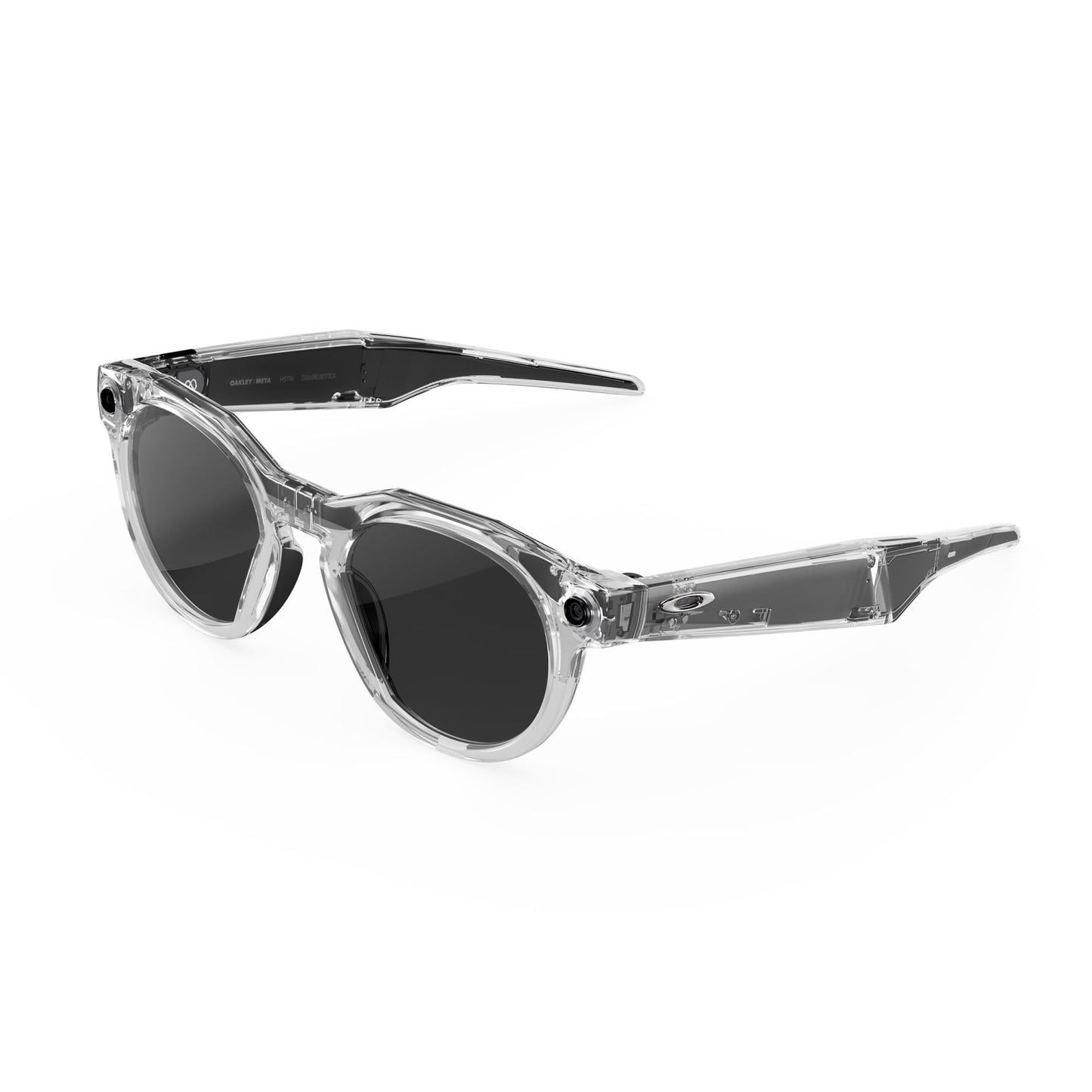 Oakley Meta HSTN, Clear | Smart AI Glasses for Men, Women - Performance for Sports, Athletes - Camera, Audio, Video - 8 Hour Bat
