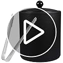 Ice Bucket with Lid, Tongs and Strainer, Stainless Steel Insulated Ice Bucket for Cocktail Bar, Ideal for Cocktail Bar, Pa...