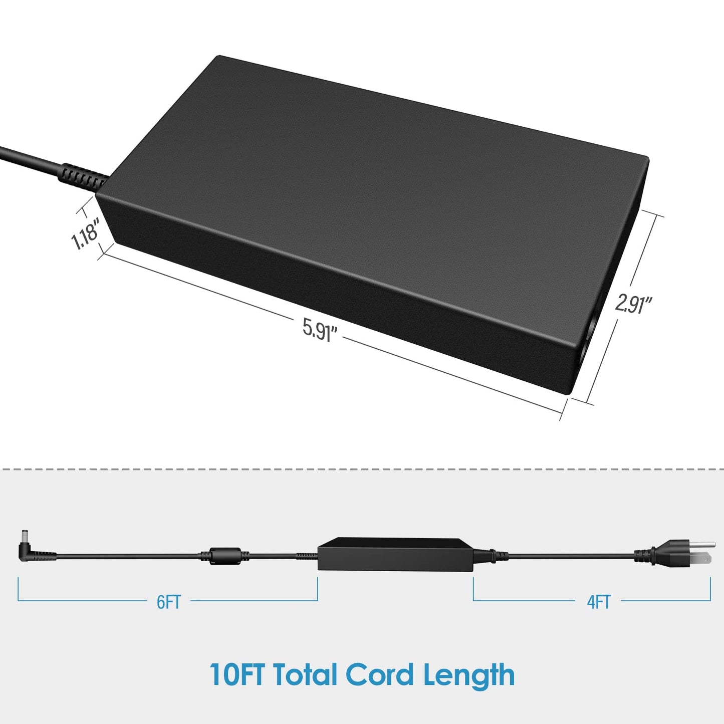 Anfrle 180W Charger Compatibility With Msi Katana Gf66 Gf76 Pulse Gl66 Gl76 Wf66 Wf76 11Uc 11Ud 12Uc 12Ud 11Ug 10Ue Laptop Adapt