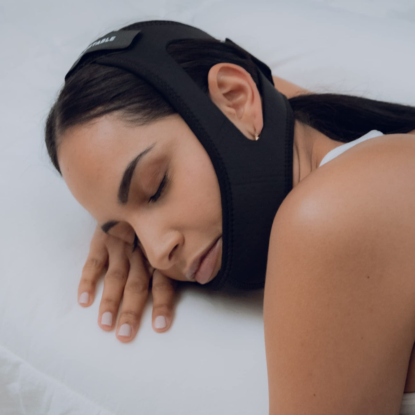 Anti Snoring Chin Strap for CPAP Users (Black)