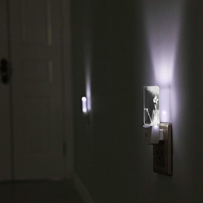 Led Night Light, Funny Gothic Skull Cowboy Decorative Plug in Nightlights,with Smart Auto Dusk to Dawn Night Light for Bedroom, Kitchen, Nursery, Bathroom