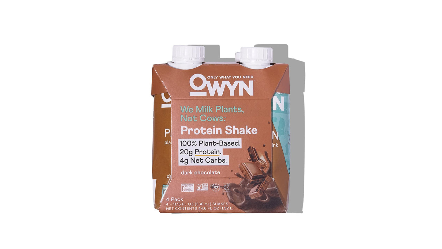 OWYN Dark Chocolate Plant Based Protein Shake 4pk 11.15 FZ