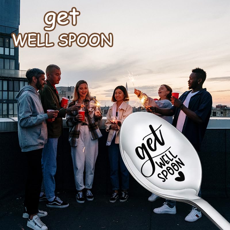 Get Well Spoon Inspirational Sobriety Gifts for Women Best Friend BFF Gift for Girls Post Surgery Recovery Gifts for Daugh...
