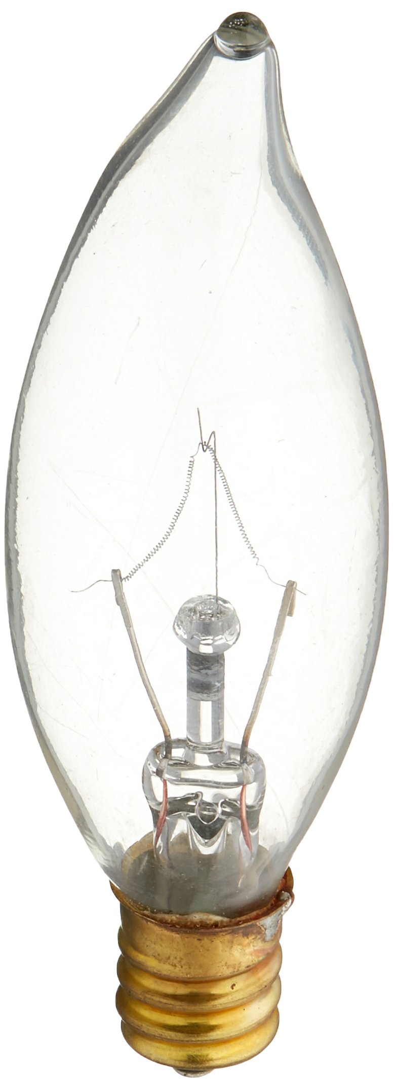 Satco 25W Candelabra Base Clear Light Bulb, 120V, Glass, Model S3774, Pack