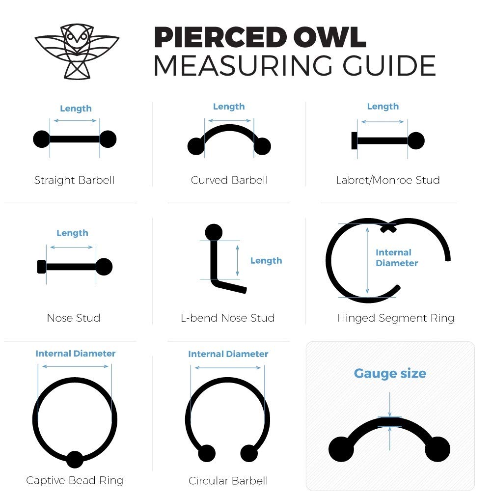 Pierced Owl 16-20G Implant Grade Titanium Threadless Push-in Triple Ball Cluster Flat Back Labret Monroe Lip Cartilage Helix Con