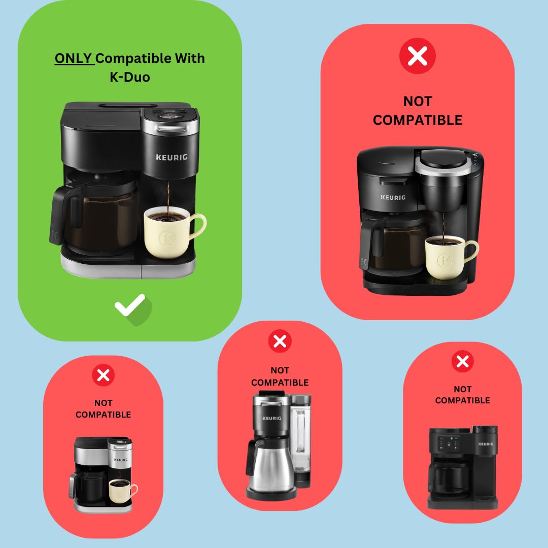 Replacement Brew Filter Basket For Keurig K-Duo Single Serve & Carafe Coffee Maker (Gen 1 Only)