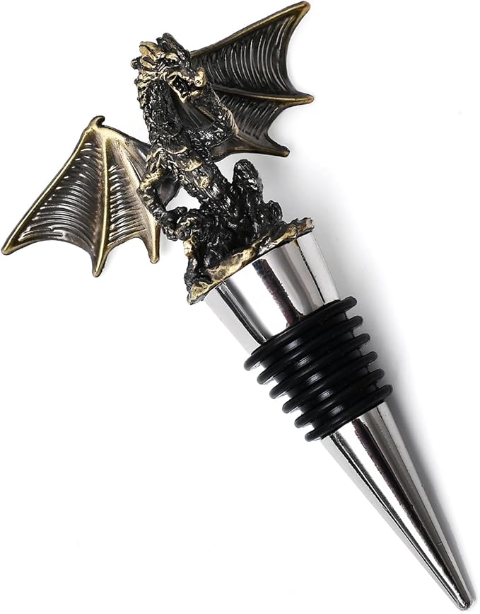 Wine Stopper,Dragon Wine Stoppers for Wine Bottles,Cute Wine Accessories/Kitchen Gadgets D1