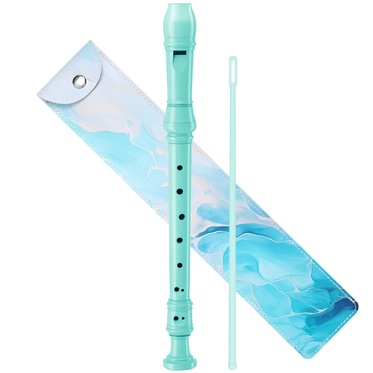 Yop-yes Recorder Instrument for Beginner Kids Adults,8-Hole Soprano Descant Recorder Music Flute with Cleaning Rod & Leather Cas