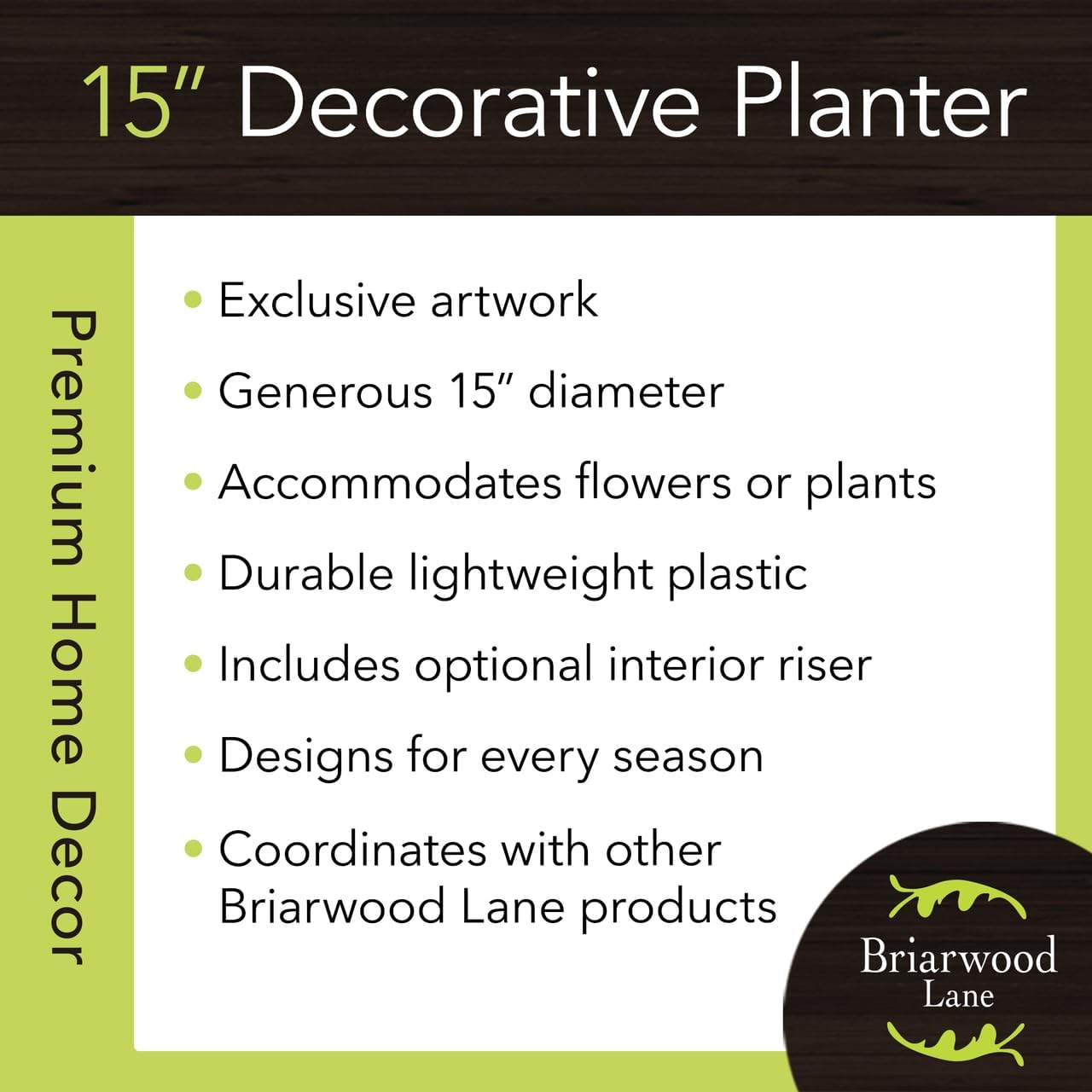 Briarwood Lane Pineapple and Stripes Large Planter