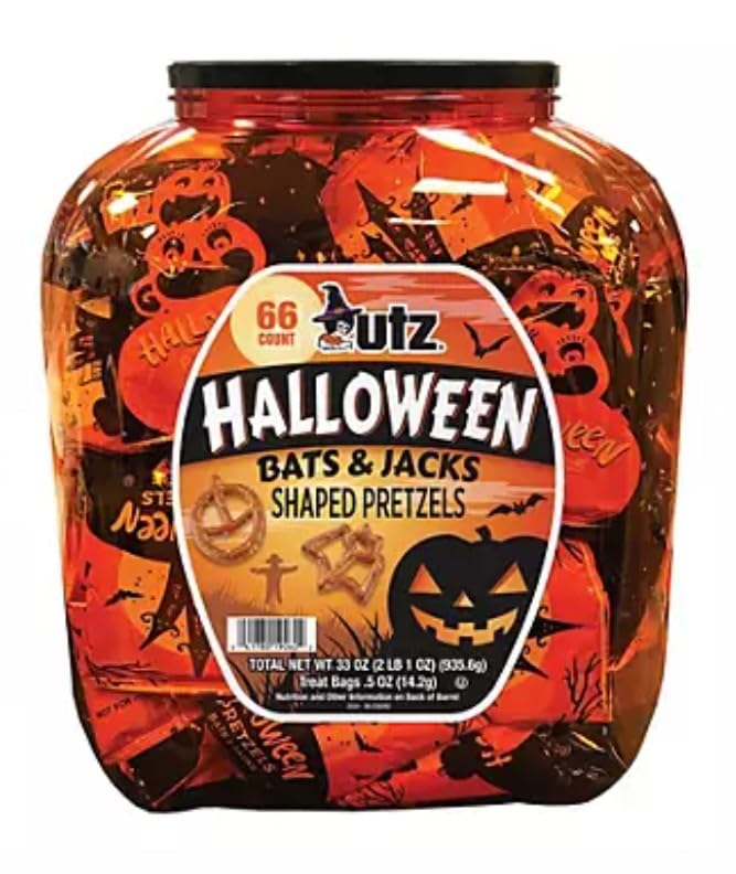 Utz Halloween Bats and Jacks Pretzels 66 Count