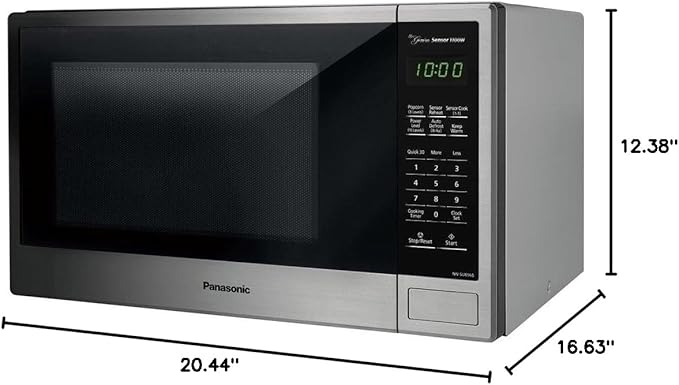 Panasonic NN-SU696S Microwave Oven, 1.3 Cft, Stainless Steel/Silver