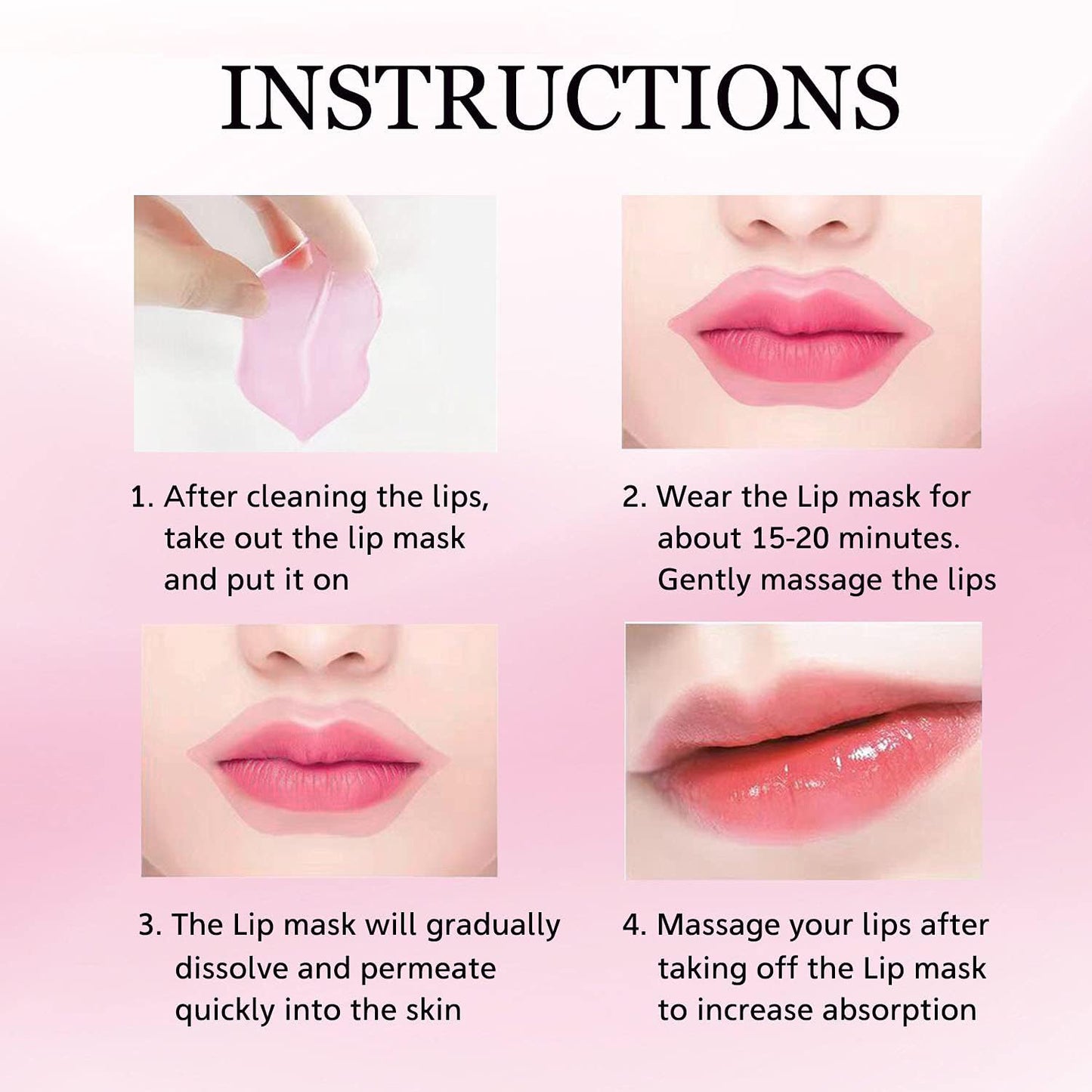 30 Pairs Lip Masks & 24K Gold Eye Masks, Crystal Collagen Eye Patches for Puffy Eyes, Gold Under Eye Mask for Puffy Eyes and Dark Circles, Treatments Under Eye Bags, Reducing Fine Lines and Wrinkles