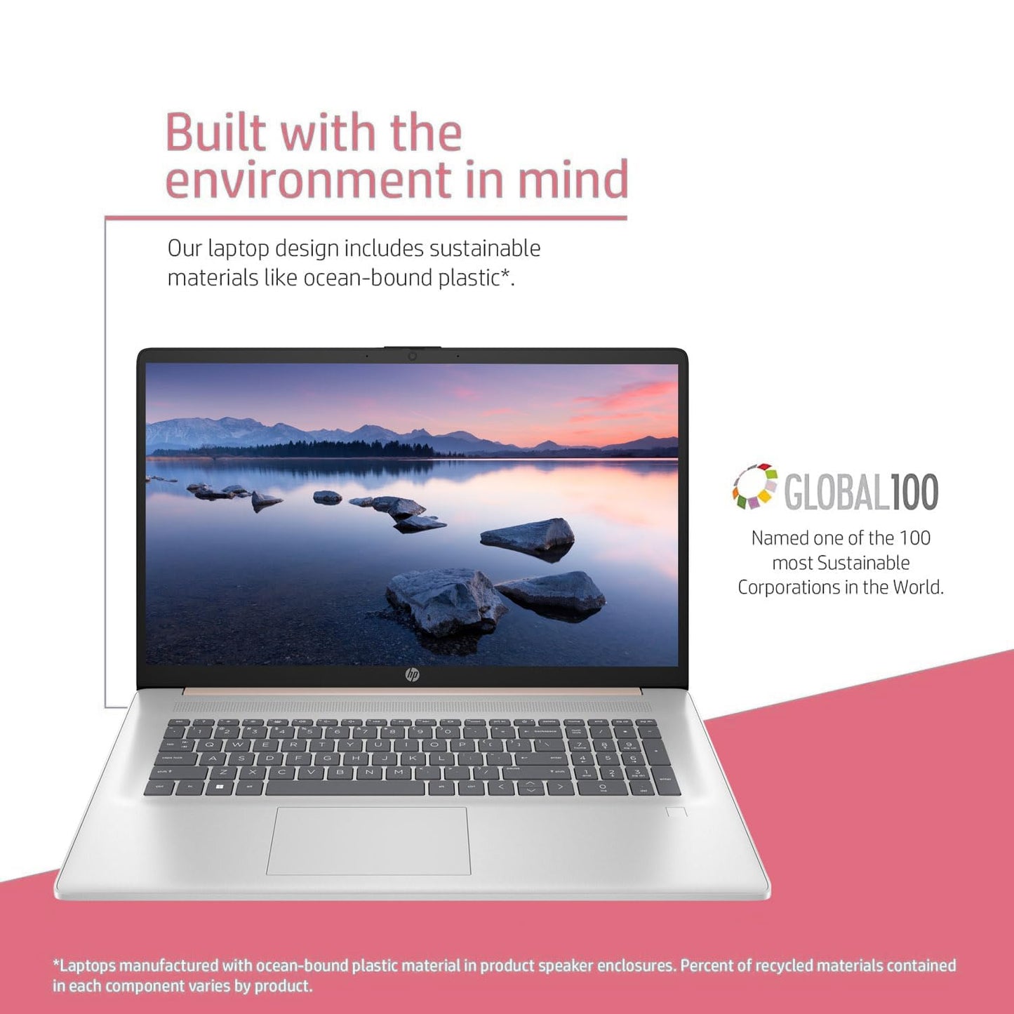 Hp Essential Daily Traditional Laptop, 17.3 Fhd Display, Intel Core I7-1355U, 16Gb Ram, 1Tb Ssd, Fingerprint Reader, Backlit Key