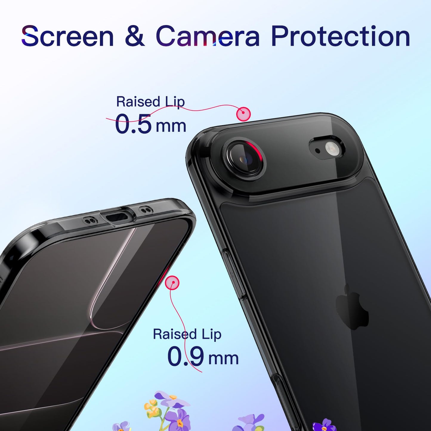 Jetech Slim Case For Iphone 17 Air With Camera Lens Full Protection, Ultra-Thin Lightweight Clear Minimalist Protective Phone Co