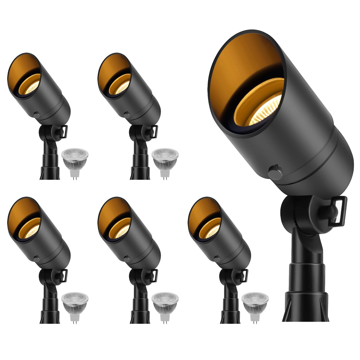 Gardencoin Low Voltage Landscape Spotlight, 12V LED Outdoor Landscape Lighting, Landscape Spot Lights Wired for Garden and Yard,
