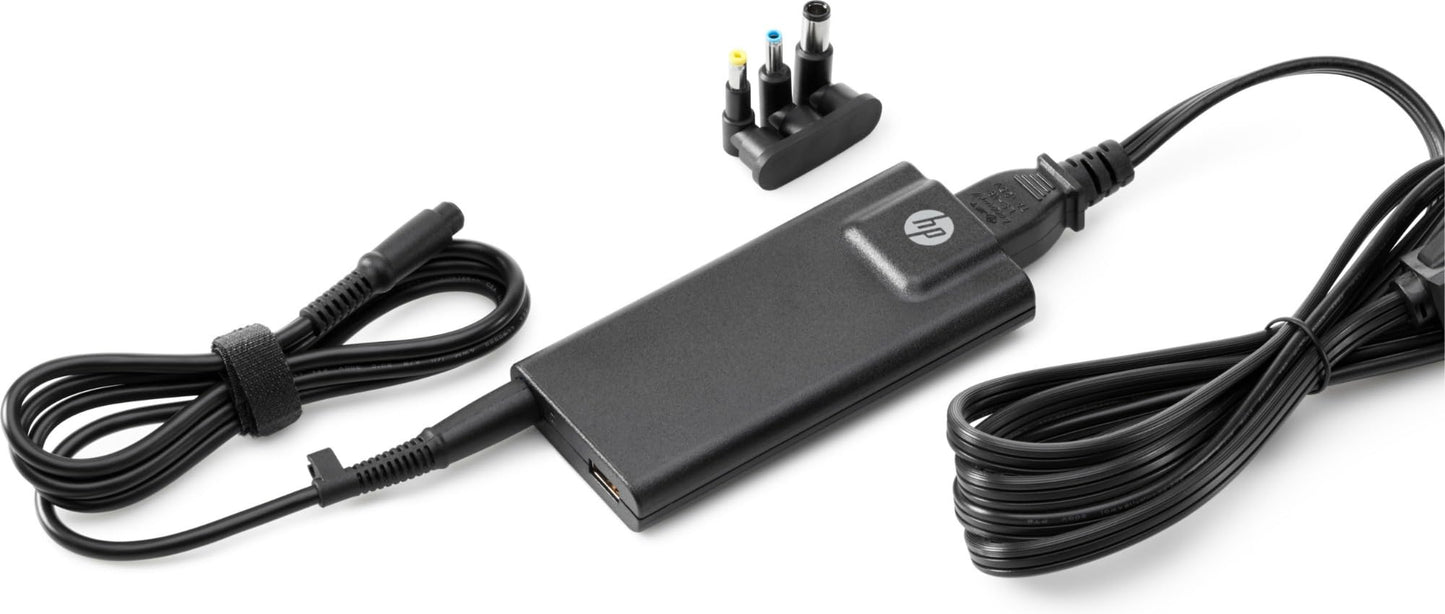Hp H6Y82Aa#Aba Slim Power Adapter, External, Black
